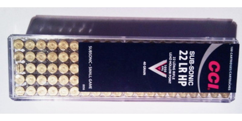CCI  Subsonic .22lr 40gr 