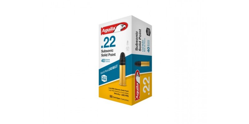 Aguila .22lr 40gr Subsonic SP